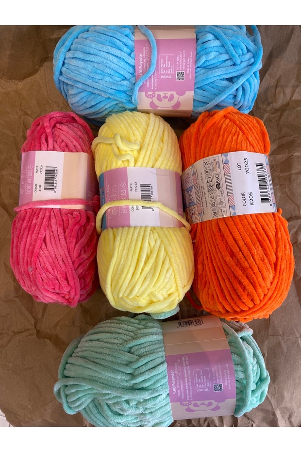 Kadife ip 5’li set - 4