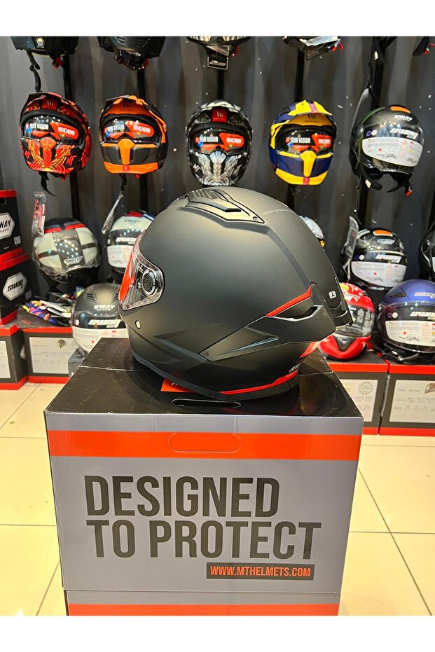 KASK MT FF126 STINGER 2 SOLID A1 MAT SİYAH - 3