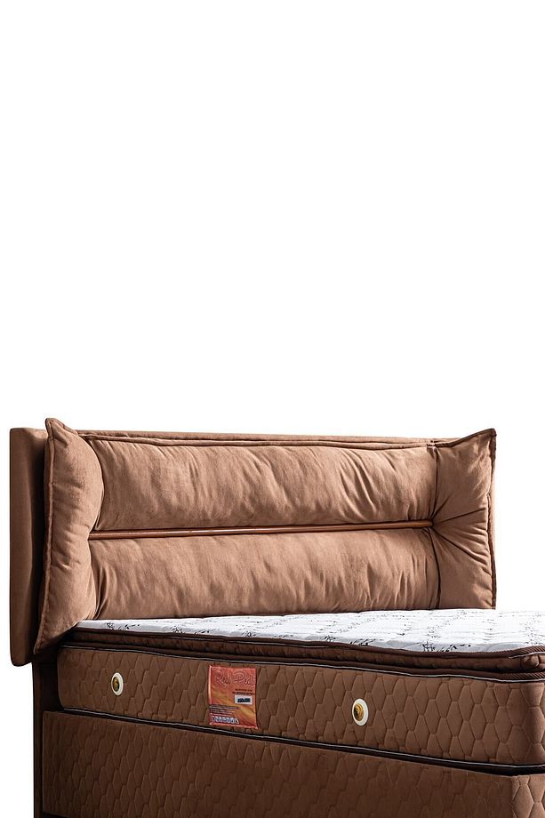 Barselona Ikili Set, Çift Kişilik Baza Başlık Seti - Kahve - 6