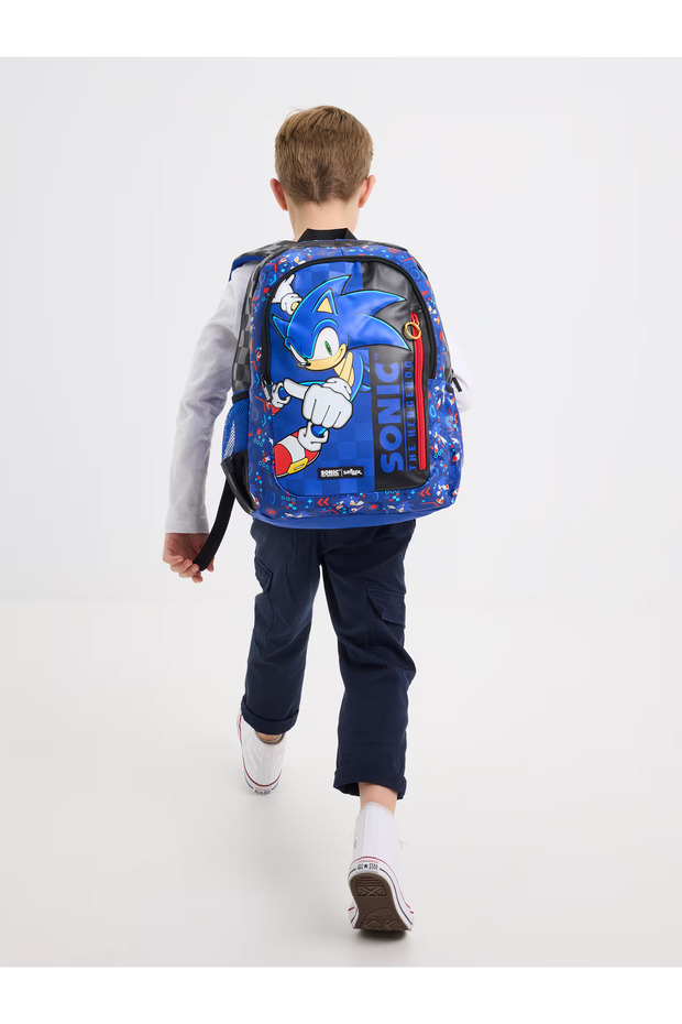 حقيبة ظهر سونيك مكونة من 3 أقسام بسحاب - 6