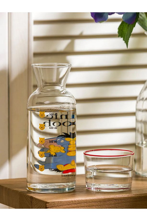 LCW Karışık Winnie The Pooh Baskılı Cam Su Şişesi 700 Ml - 2