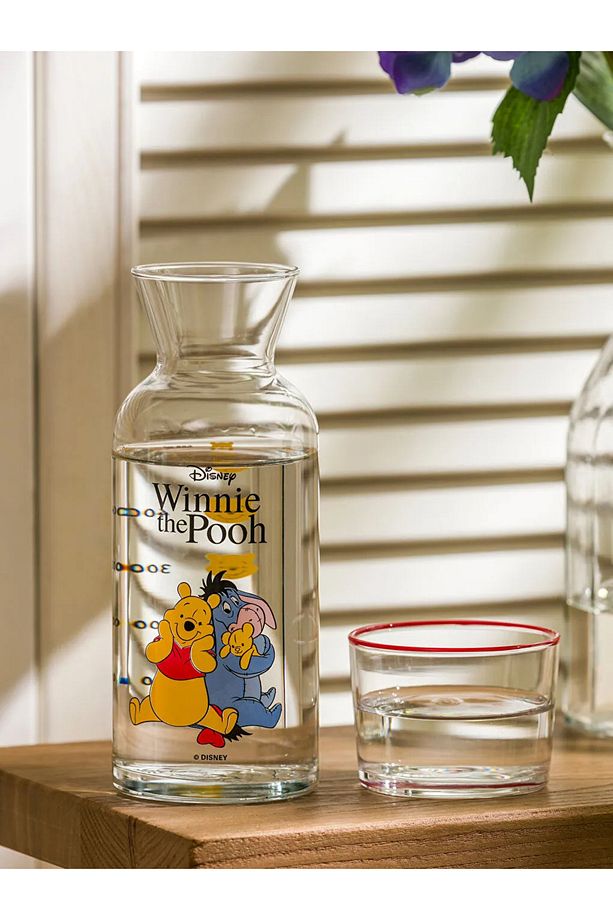 LCW Karışık Winnie The Pooh Baskılı Cam Su Şişesi 700 Ml - 1