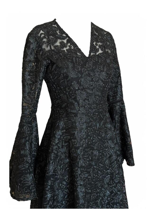 Brokar volanlı elbise - 3