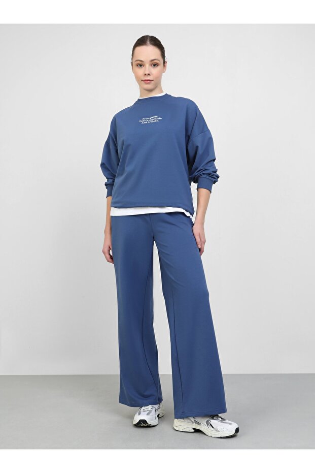 Bol Örme Pantolon- Indigo - Benin - 1