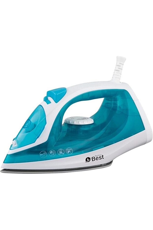 مكواة بخار 1800-2200 واط، أبيض/أزرق-BSI-001