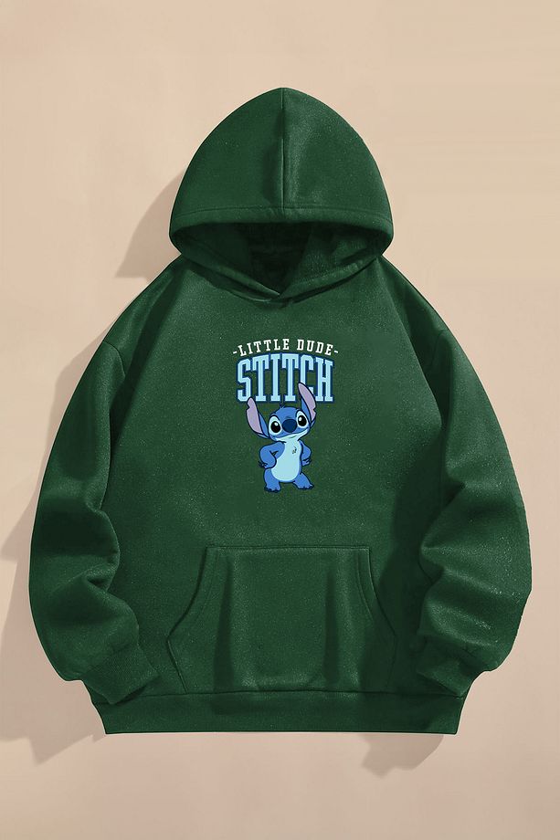 Çocuk Sweatshirt üç iplik şardonlu baskılı Nefti sweatshirt | Lilo and Stitch Baskılı - 2