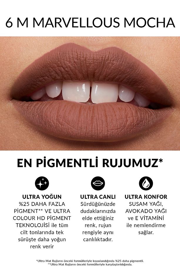 Ultra Mat Ruj Marvellous Mocha Üçlü Set - 3
