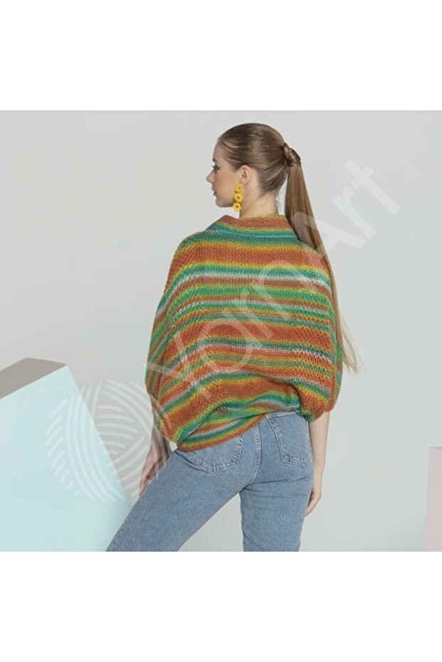 Ambıance Ebruli El Örgü İpi Ebruli-162 - 4