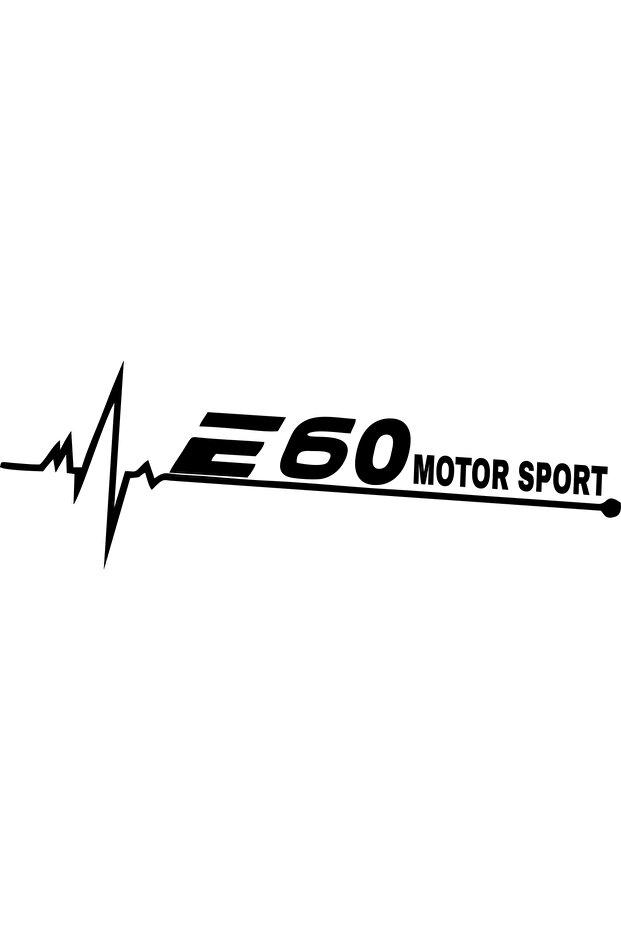 ملصق سيارة E60 MOTOR SPORT BEAT (30X11 سم)