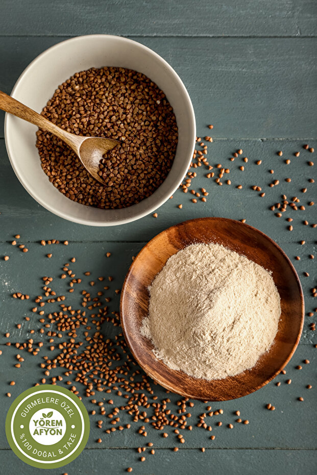 Yörem Afyon Meşhur Bilecik Glutensiz Mineral ve Protein Deposu Öğütülmüş Karabuğday Unu | 1000Gr. - 4