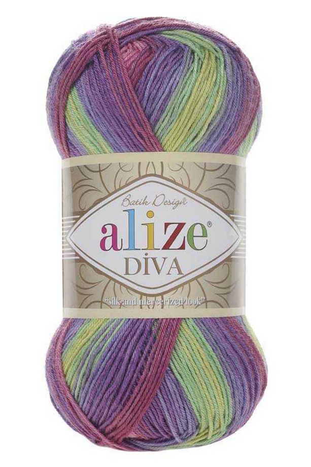 Diva Batik  3241 5 Adet El Örgü İpliği - 1