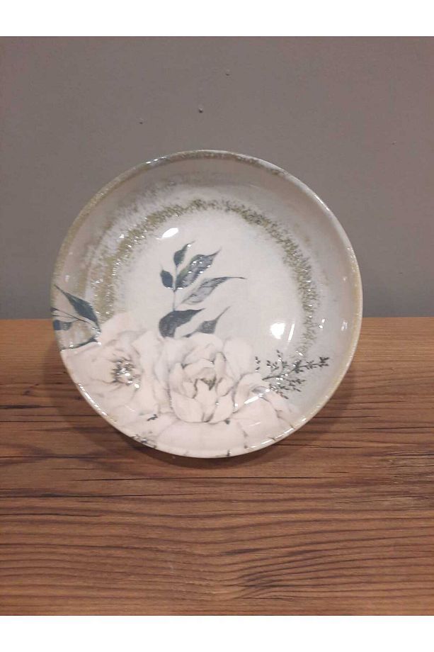 yemek tabağı 6 adet 18 cm parlak desenli - 3