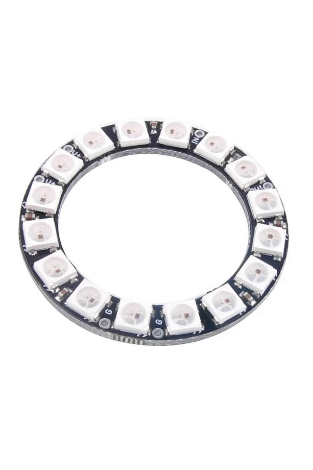 16 Bit NeoPixel Halka Ring WS2812B 5050 Rgb Led Modül 16’lı Dijital Adreslenebilir Lamba Programlan - 1