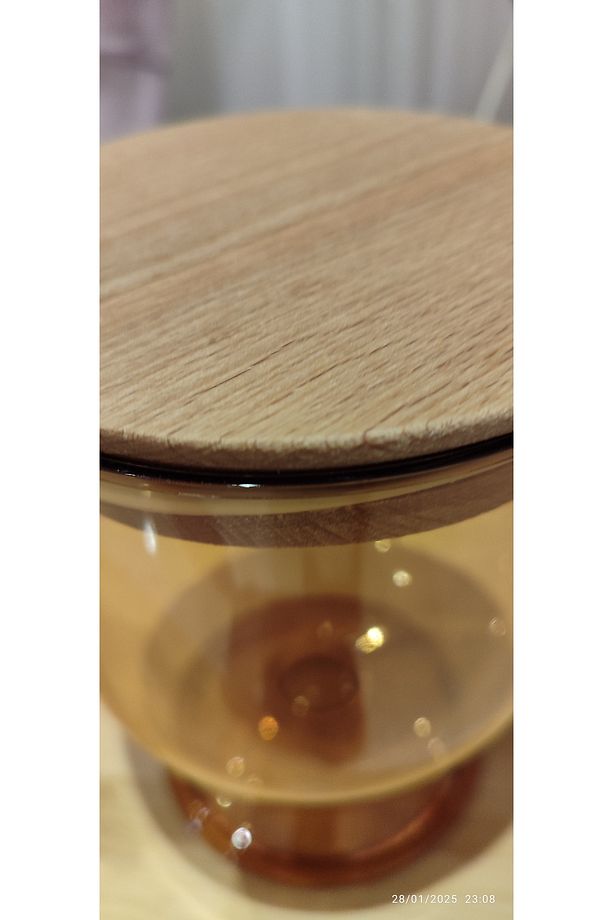 Marion Ahşap Kapaklı Saklama Kabı 1600 ml - 2