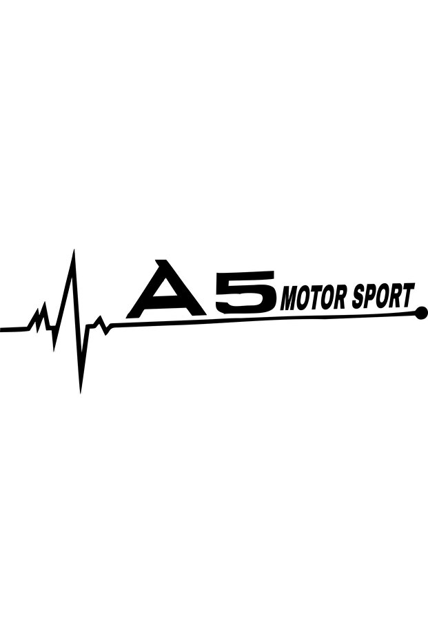ملصق سيارة A5 MOTOR SPORT (30X10 سم)