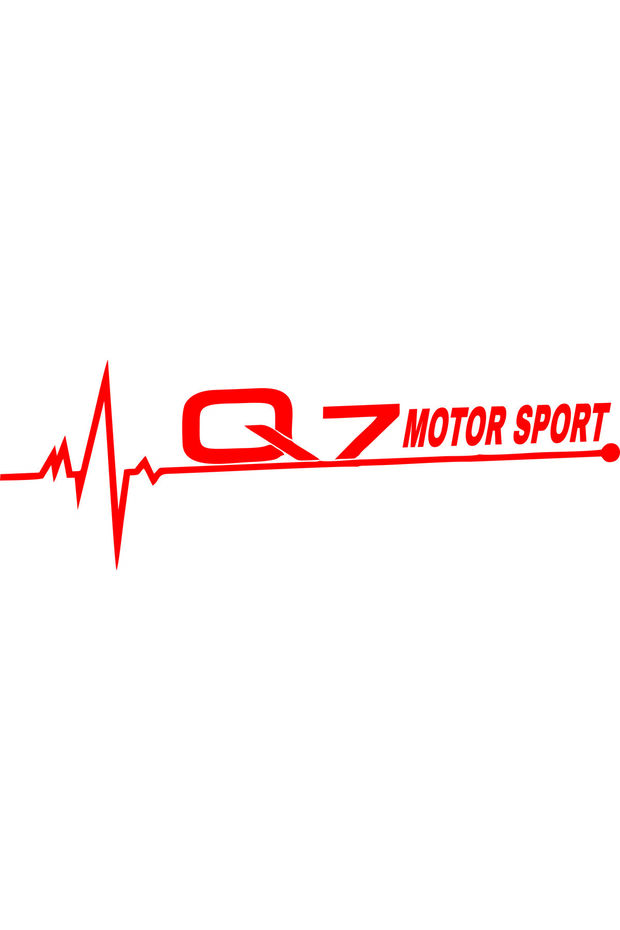 ملصق سيارة Q7 MOTOR SPORT (30X10 سم)