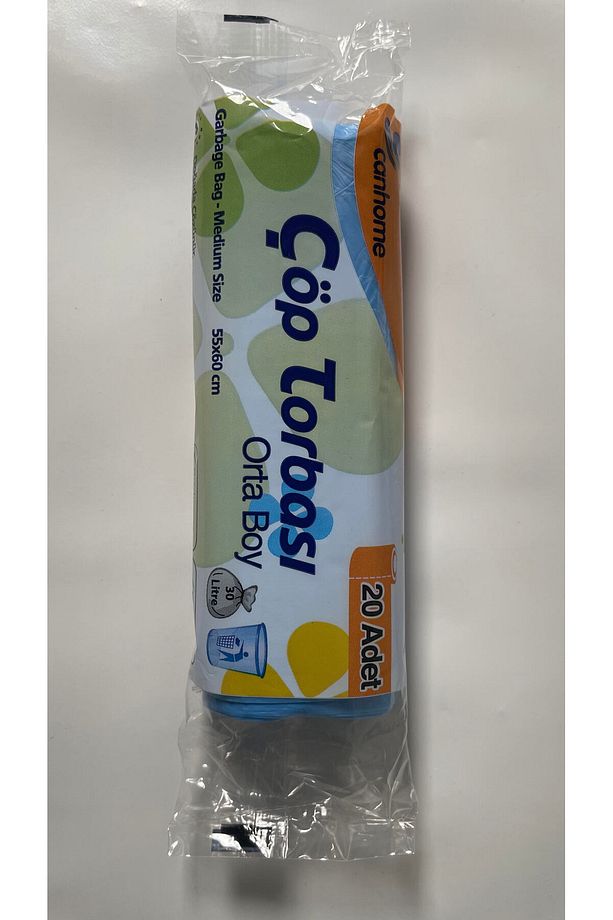 Orta Boy 5 Rulo Çöp Torbası Ev Ofis Dış Alan 55x60 Cm 5 Rulo 100 Adet - 1