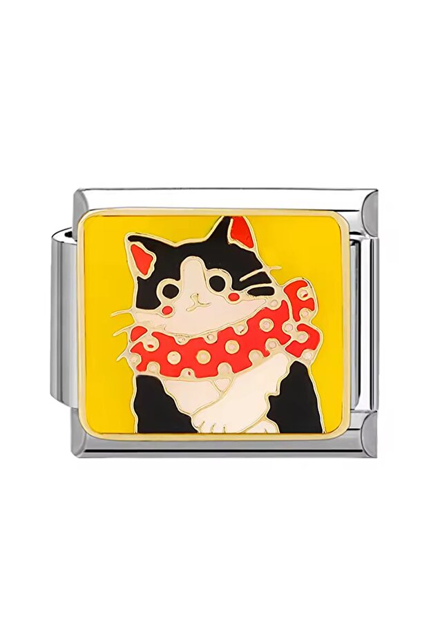Cat Themed Italian Bracelet Charm