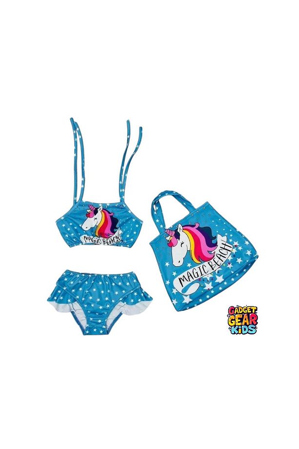Kız Çocuk Bikini Takımı Karakter Baskılı - 1