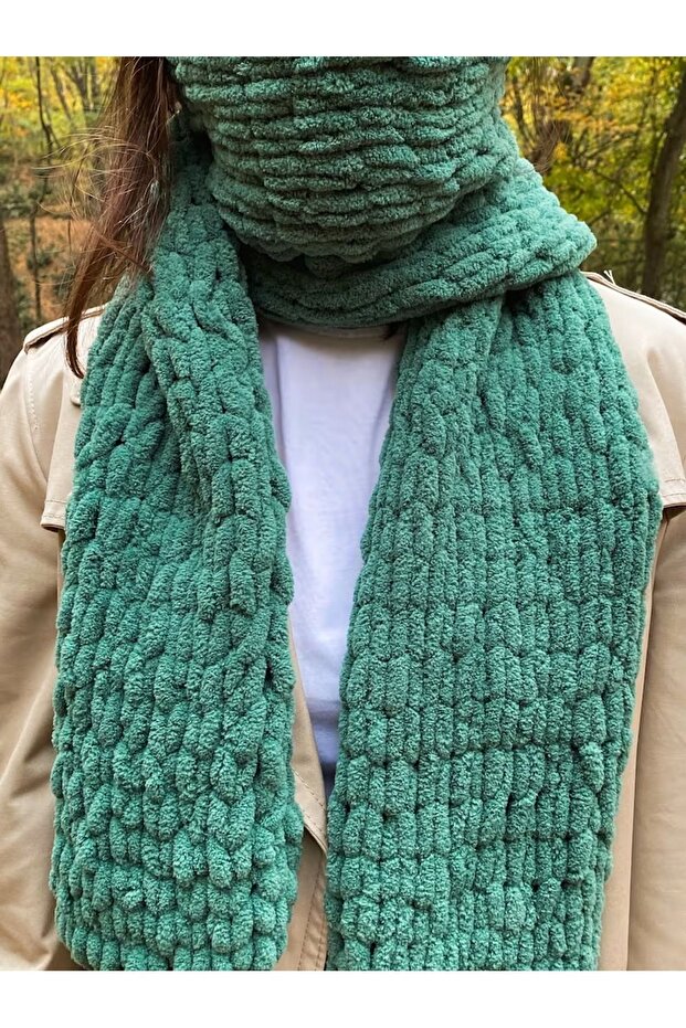 Puffy Peluş Atkı - 6