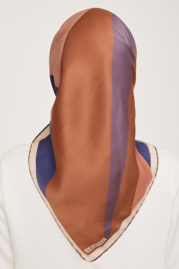 İpek Eşarp 2024 Kış - 9010-08 Twill - 1