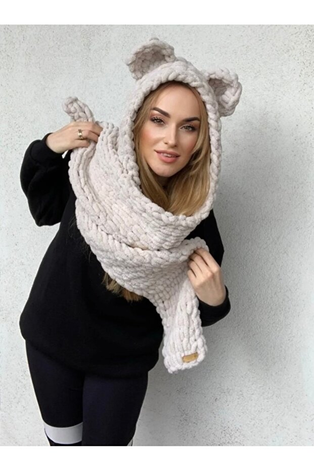 وشاح مع قبعة منتفخة - 3