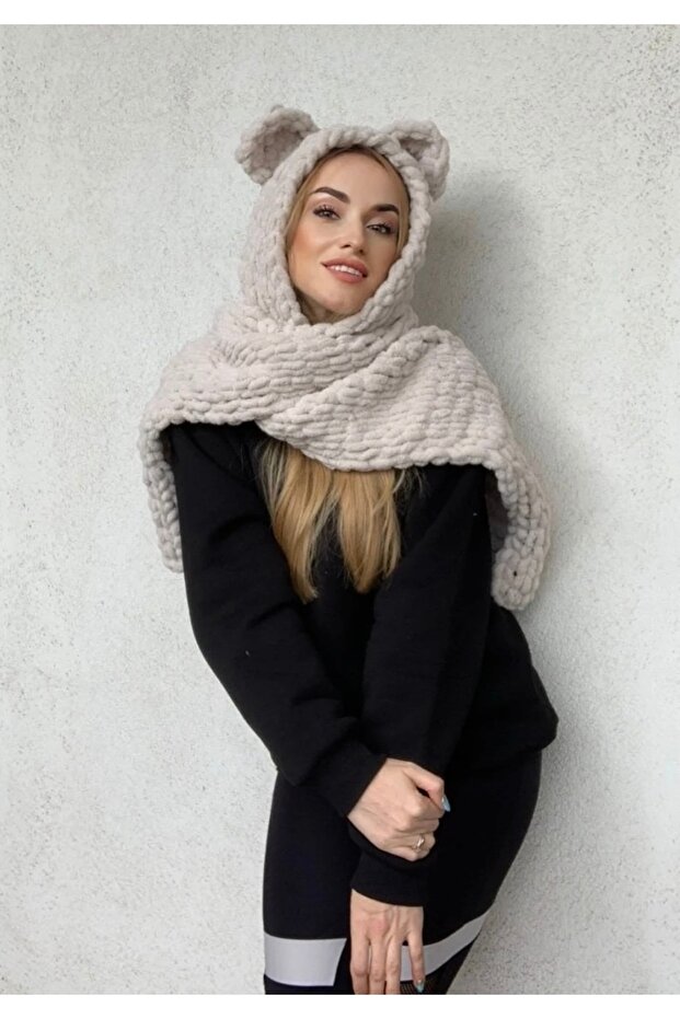 وشاح مع قبعة منتفخة - 6