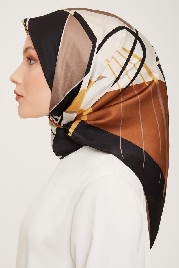 İpek Eşarp 2024 Kış - 9050-08 Twill - 4