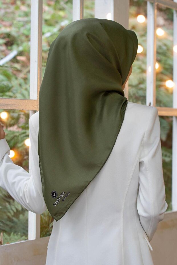 Exclusive Twill Silk Scarf - 50691 - 0037