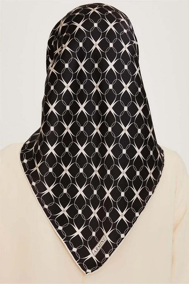 İpek Eşarp 2025 Kış - 9207-04 Siyah Twill - 4