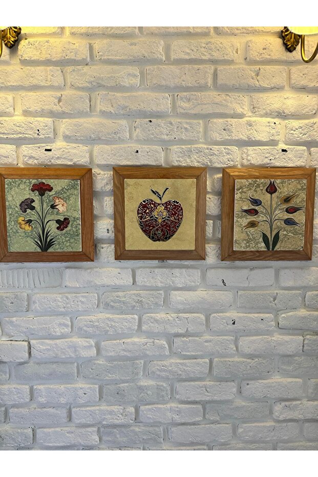 Set of 3 Stone Painting Boards with Solid (Wood) Frame 26X26 Set