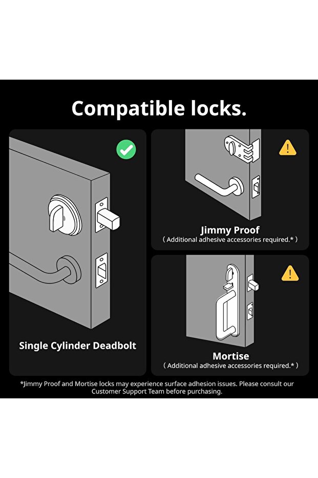 Smart Lock Pro, Keyless Entry Door Lock, Smart Door Lock Front Door, Electronic Smart Deadbolt - 3