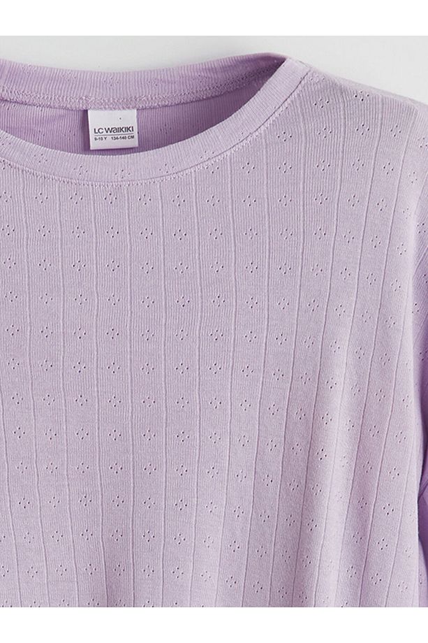Bisiklet Yaka Kız Çocuk Pijama Takımı - 6
