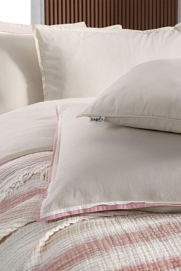 Mood Comfort Ribera Yatak Örtüsü Nevresim Takımı Tek Kişilik Bej - 5