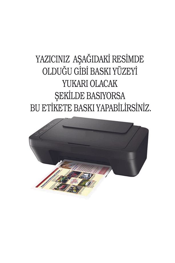 Etiket - 100 Adet Parlak Kuşe Yapışkanlı Etiket - 10x15 Cm -a6 Boyut Boş Sticker - Paketleme Sticker - 3