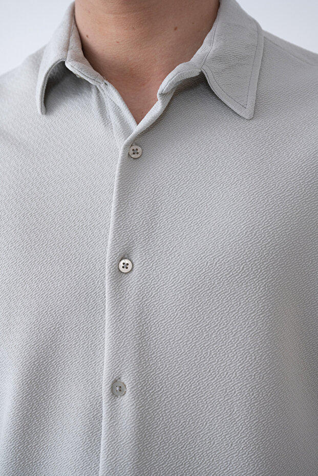 Mevsimlik Oversize Erkek Gömlek - 2