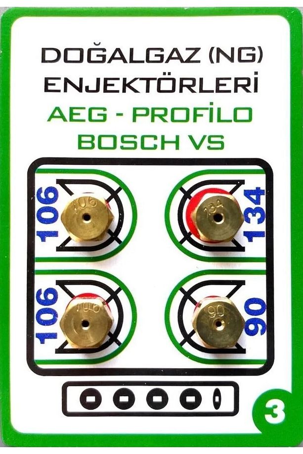 Tüpten Doğalgaza Dönüşüm Seti Doğalgaz Ocak Memesi Enjektörü 7 Mm Arçelik Beko Kumtel Bosch - 5