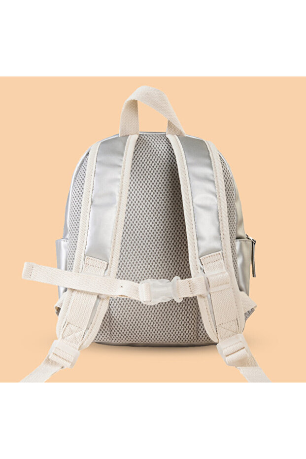 حقيبة ظهر للأطفال مقاس 11 بوصة - فضي - 4