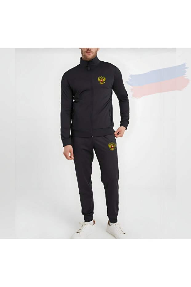 Russia Russia Emblem Diver Fabric Tracksuit Bottom Top Suit