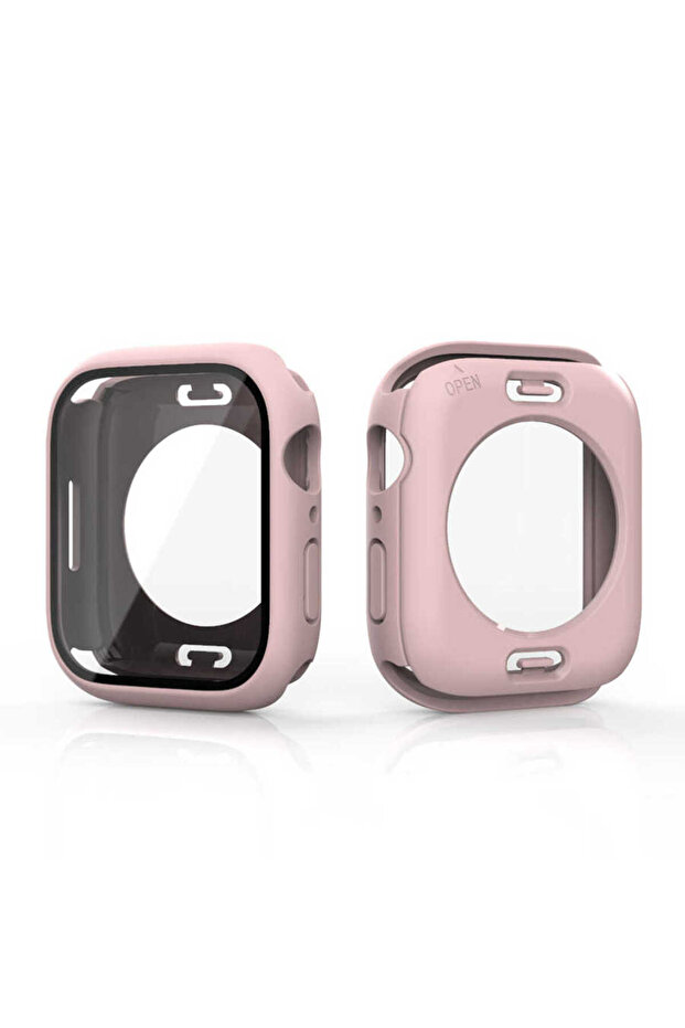 ساعة 40 ملم مع حافظة محمية بزاوية 360 درجة وواقي شاشة SYS Watch Gard 12 - وردي