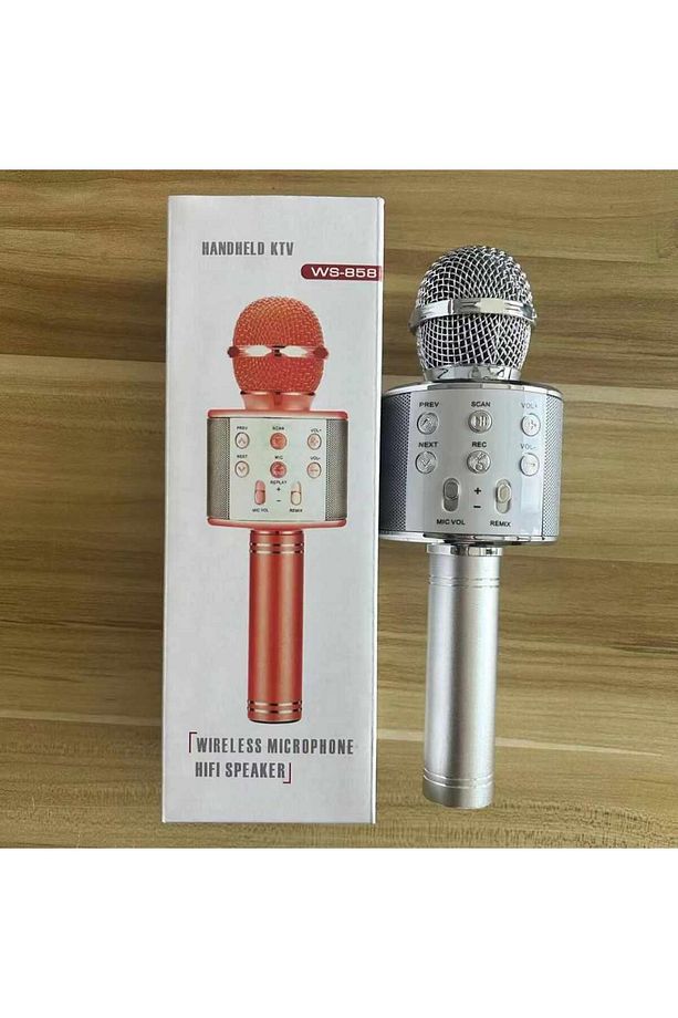 KARAOKE MİKROFON WS-858 Kablosuz Bluetooth 2.0 - 1