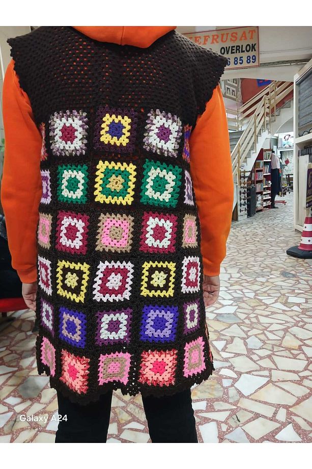 EL ÖRGÜSÜ MOTİFLİ YELEK - 3