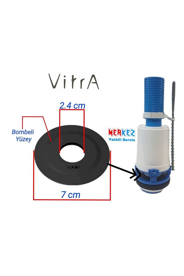 Vitra Klozet Rezervuar İç Takım Contası - 1