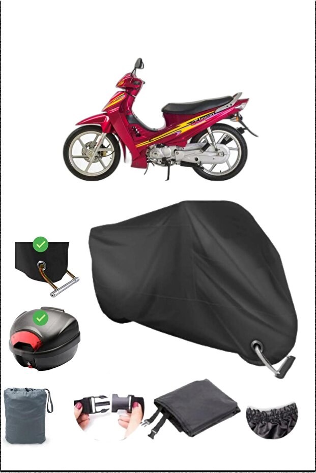 Black Kanu Elite 110 Backpack Lock Compatible Waterproof Canvas (Motorcycle)
