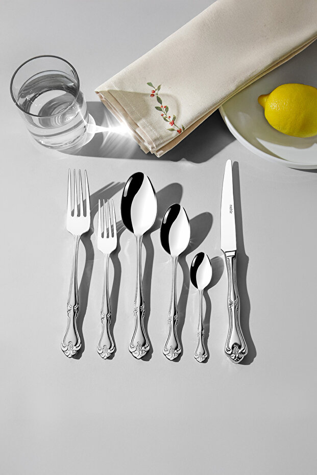 Lalezar Saten 6-Person 36-Piece Boxed Cutlery Set