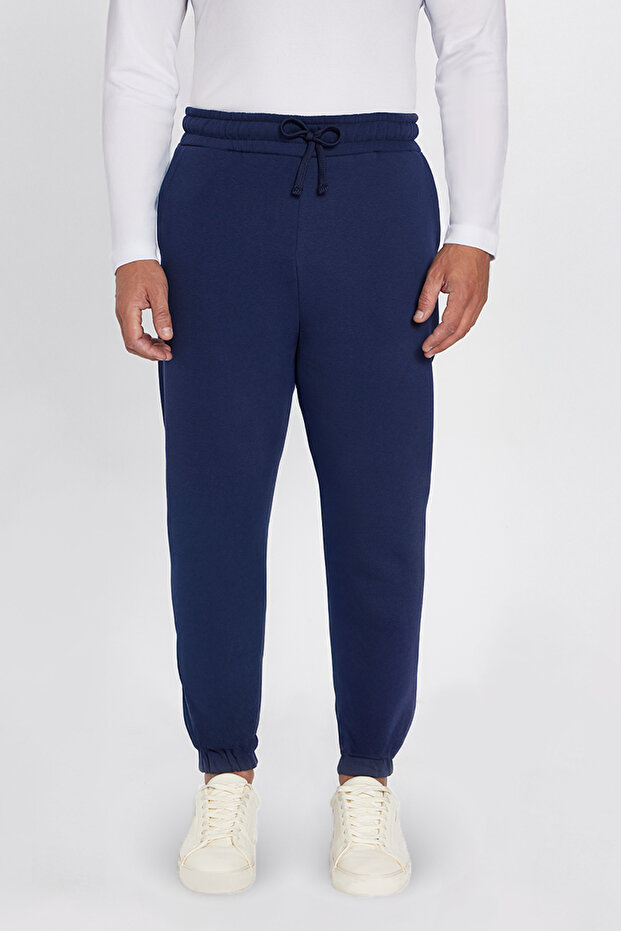 Unisex Relax Fit Relax Fit Raster 3-Pocket Elastic Jogger Leg Navy Blue Sweatpants