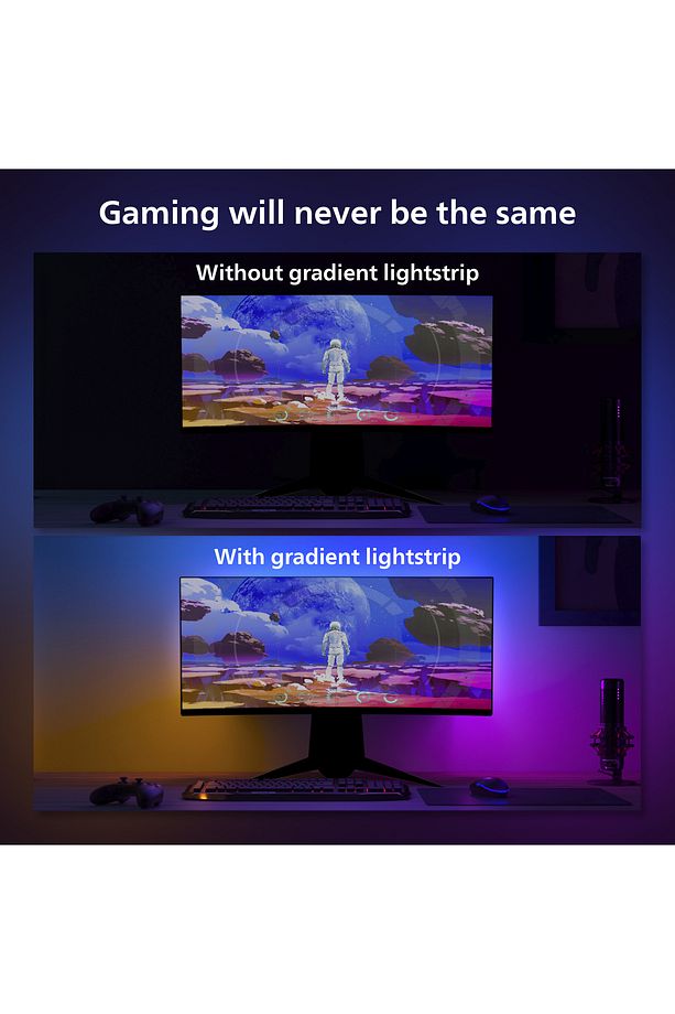 Hue Gradient 32" 34" PC Led Şerit - 6