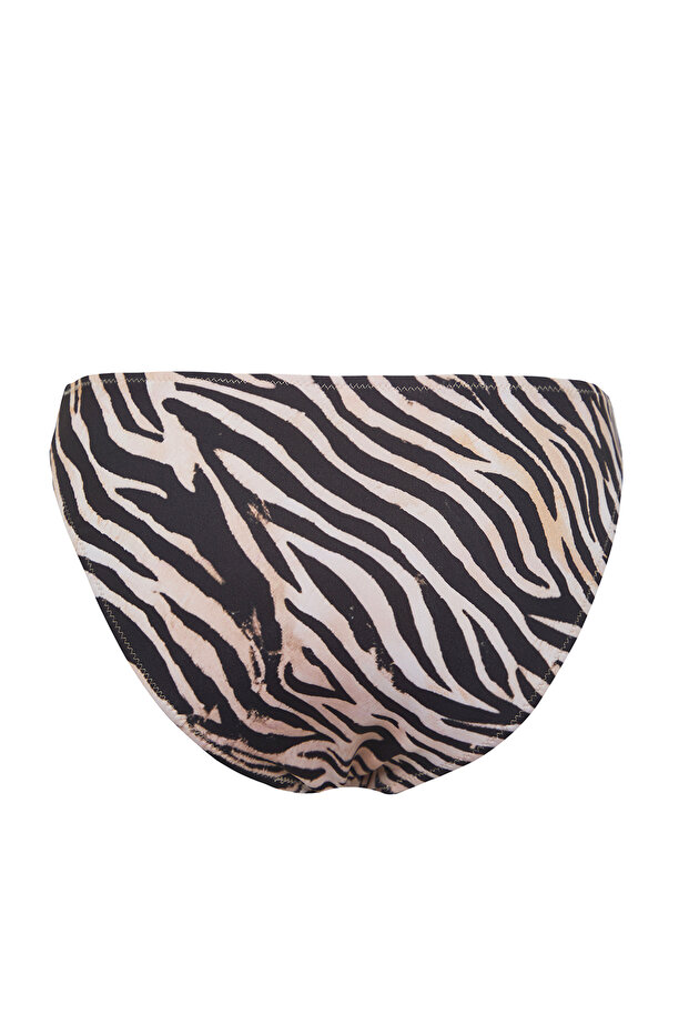 Zebra Desenli V Kesim Regular Normal Bel Bikini Altı TBESS21BA0168 - 6