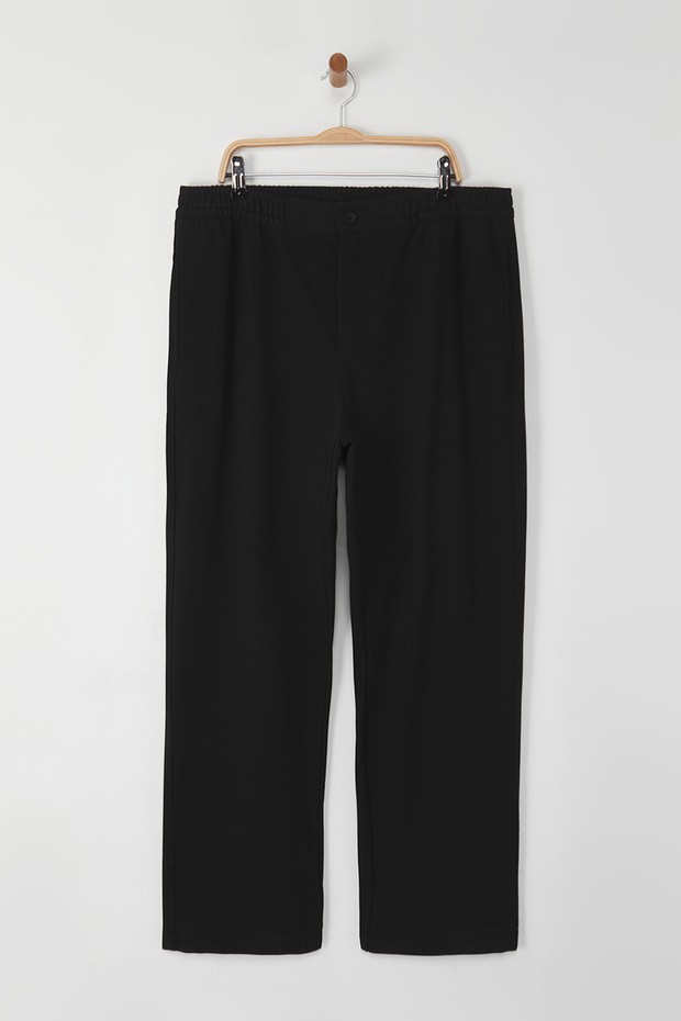 Büyük Beden Straith Fit Rahat Örme Pantolon TMNSS25AR00003 - 2