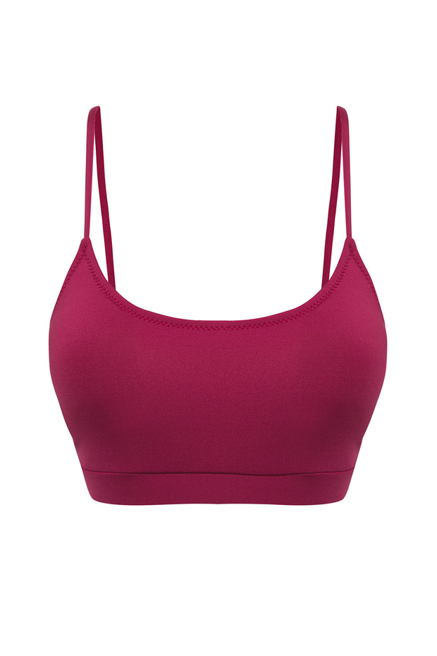 Mürdüm Bralette Kaplı Bikini Üstü TBESS25BU00030 - 5